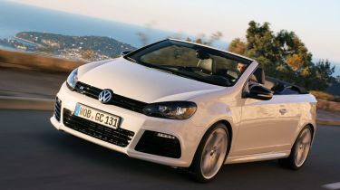 VW Golf R Cabriolet front tracking