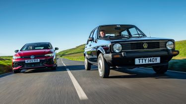 Volkswagen Golf GTI Mk1 and Mk8 - front tracking