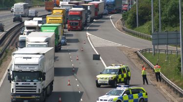 Motorway lane closure