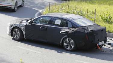 Hyundai Elantra testing - front angled