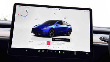 Tesla Model Y - infotainment screen