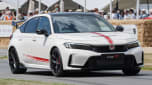 Honda Civic Type R Ultimate Edition - front tracking up the Goodwood hill