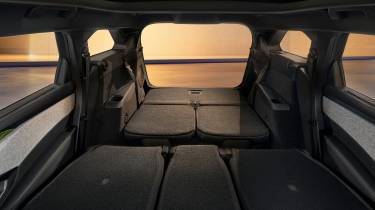 New Peugeot 5008 seven-seat SUV - interior rear with the seats down