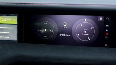 Porsche Taycan Turbo S Sport Turismo with E-Shift - passenger infotainment screen