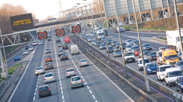 M6 motorway traffic 