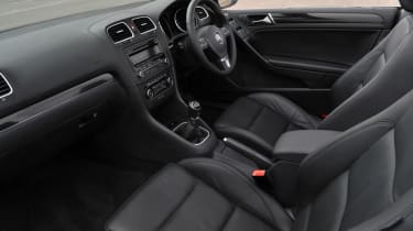 Volkswagen Golf Cabriolet front seats