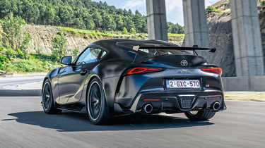 New Toyota GR Supra A90 Final Edition - rear tracking 