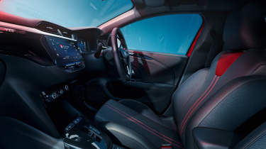 New Vauxhall Corsa Yes Edition interior view from the passenger side