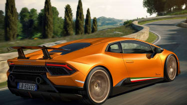 Lamborghini Huracan Performante - rear cornering