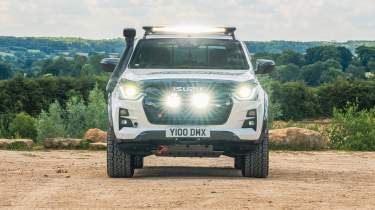 Isuzu D-Max Mudmaster - front static with lights on