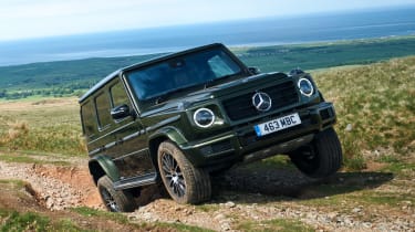 Mercedes G 350 d - front tracking off road