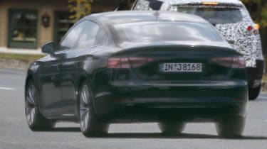 Audi A5 Sportback spies side rear