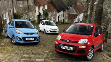 Kia Picanto vs Hyundai i10 and Fiat Panda