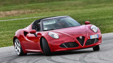 Alfa Romeo 4C Spider action