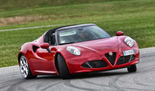Alfa Romeo 4C Spider action