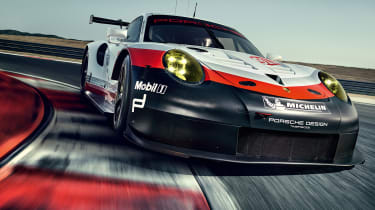 Porsche 911 RSR - front cornering