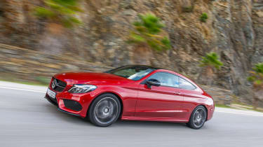 Mercedes C-Class Coupe front tracking 2