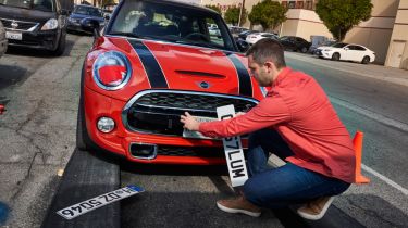 MINI number plate change