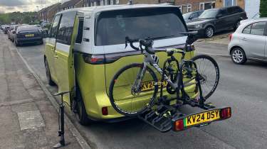 Volkswagen ID Buzz long termer second report - bike rack