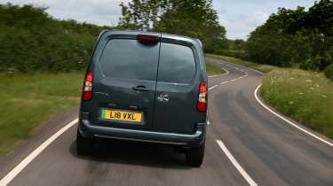 Vauxhall Combo van - rear action