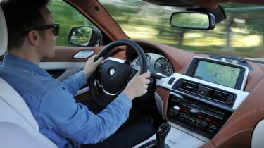 BMW 640d Gran Coupe driving