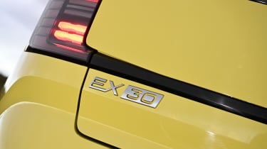 Volvo EX30 Single Motor Extended Range Ultra - rear lights and EX30 badge 