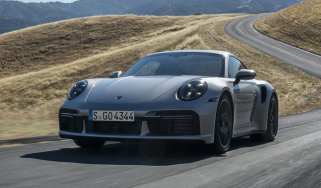 Limited edition Porsche 911 Turbo 50 Years - front tracking 