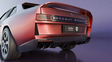 Maserati Biturbo Shamal - exhaust and spoiler