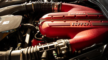 Ferrari 812 Competizione - engine detail