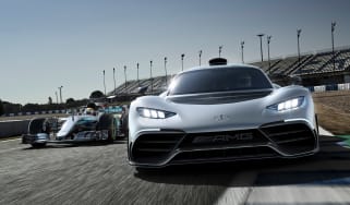 Mercedes-AMG Project ONE and Formula 1 car