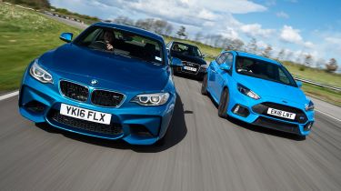 BMW M2 vs Ford Focus RS vs Audi RS3 - header