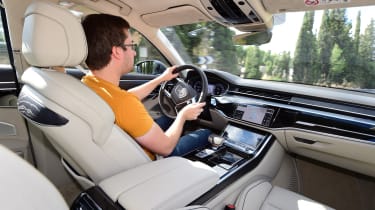 New Audi A8 2017 - driving