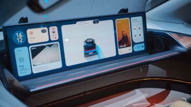 Verne self-driving robo-taxi - interior main screen