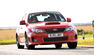 Subaru WRX STi 340R front cornering