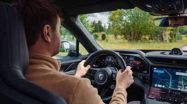 Alastair Crooks driving the Porsche Cayenne Coupe