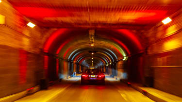 Jaguar F-Type SVR Tunnel Run - rear