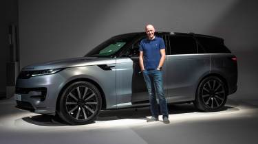 Phil McNamara with the Range Rover Sport Electric
