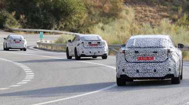 Alpine A390 spy shots - rear tracking 