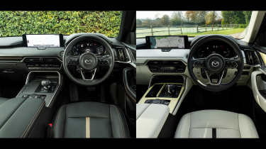 Mazda CX-80 Homura vs Takumi interiors