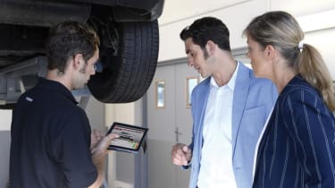 MoT test - under car