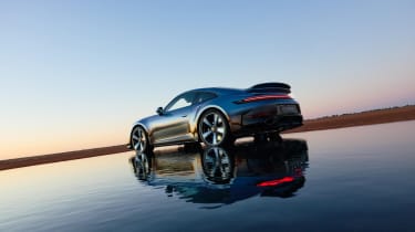 New Porsche 911 Land Down Under - rear on water