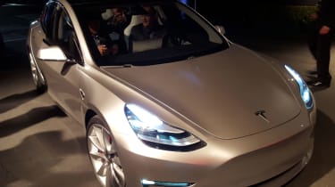 Tesla Model 3 ride front