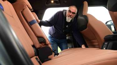 MINI Countryman - optional sliding rear seats with Senior test editor, Dean Gibson