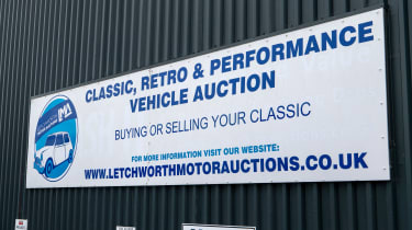 Letchworth Motor Auctions sign
