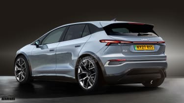 Render of the Audi A3 e-tron - front static
