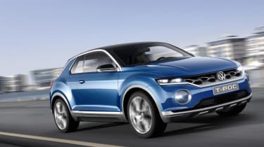 VW T-ROC concept 2014 driving