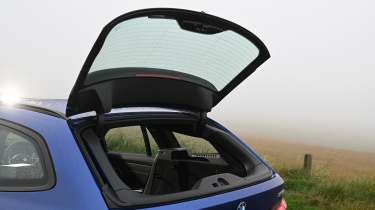BMW 330e - rear screen open