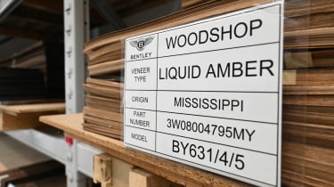 Bentley Mulliner wood label