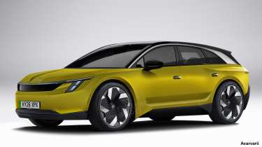 All-electric Skoda estate exclusive image