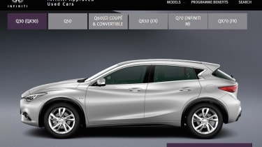 infiniti approved used